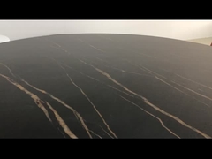 طاولة طعام فاخرة طاولة طاولة طعام حجر مرمر مستديرة